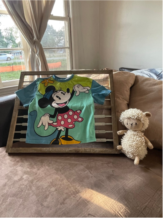 Disney Mickey & Co. Tops - Disney Parks Retro Minnie Mouse Color Block Crop Top Graphic Tee XS